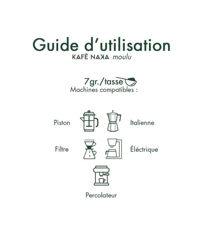 KAFE NAKA - Pérou BIO Équitable, Sachet x250gr moulu