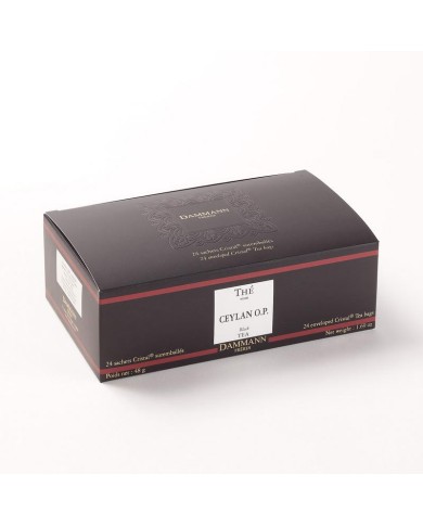 Thé cristal Dammann boîte de 24 sachets suremballés Ceylan