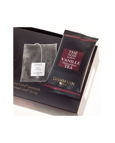 Thé cristal Dammann boîte de 24 sachets suremballés Vanille