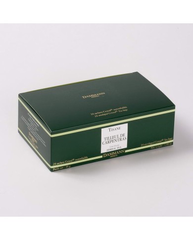 Infusion Cristal Dammann boîte de 24 sachets suremballés Tilleul