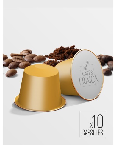Capsules aluminium compatibles Nespresso® par 10 Moka Ethiopie - 55 gr