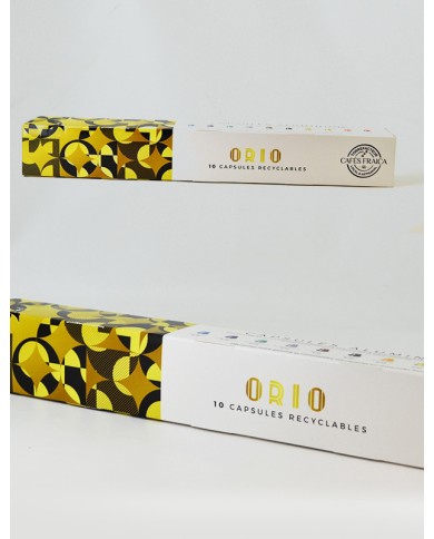 Capsules aluminium compatibles Nespresso® par 10 Orio - 55 gr