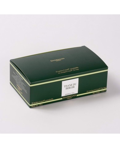Infusion Cristal Dammann boîte de 24 sachets suremballés Tisane du Berger